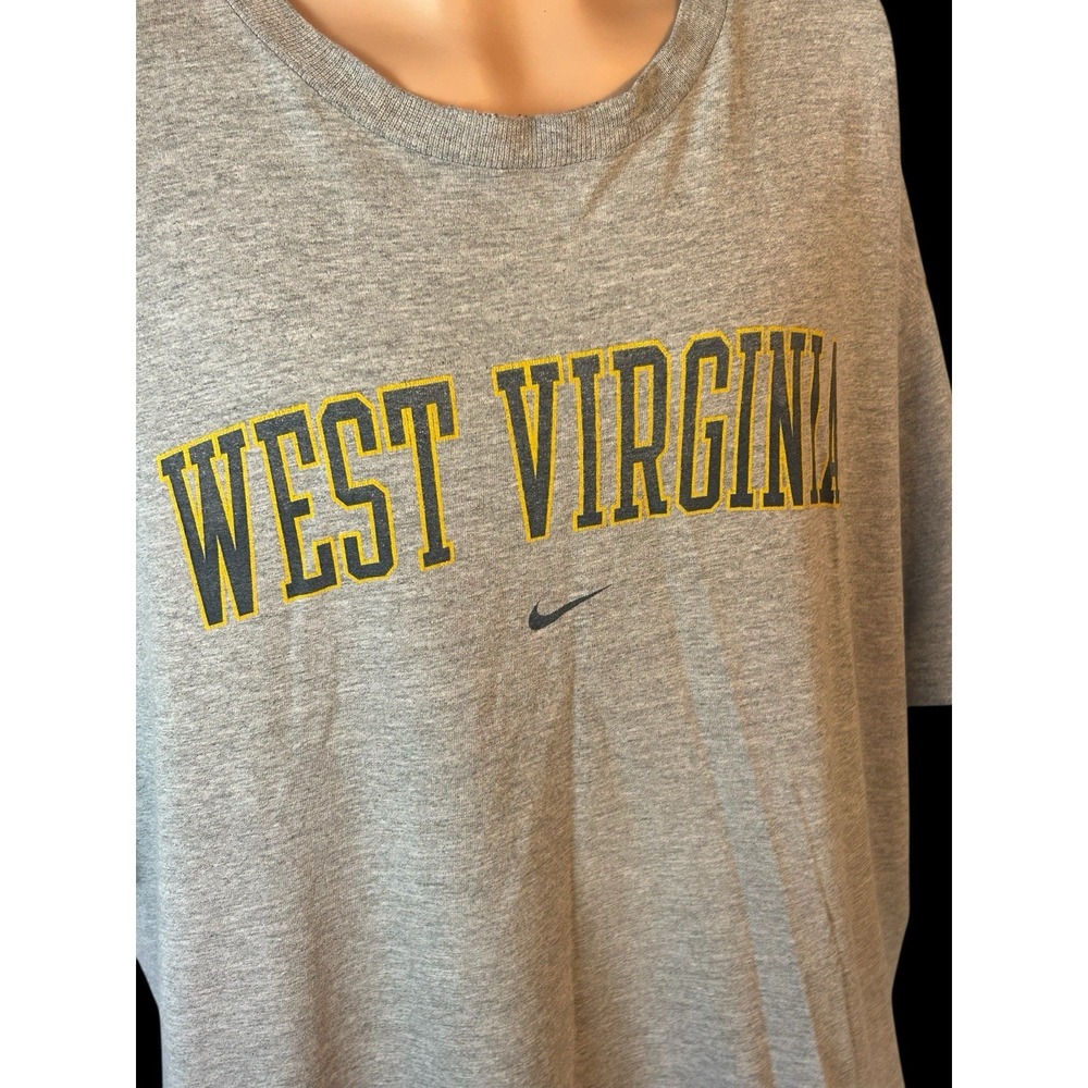 West Virginia Nike Swoosh Men's XL Gray T-Shirt - Picture 2 of 4